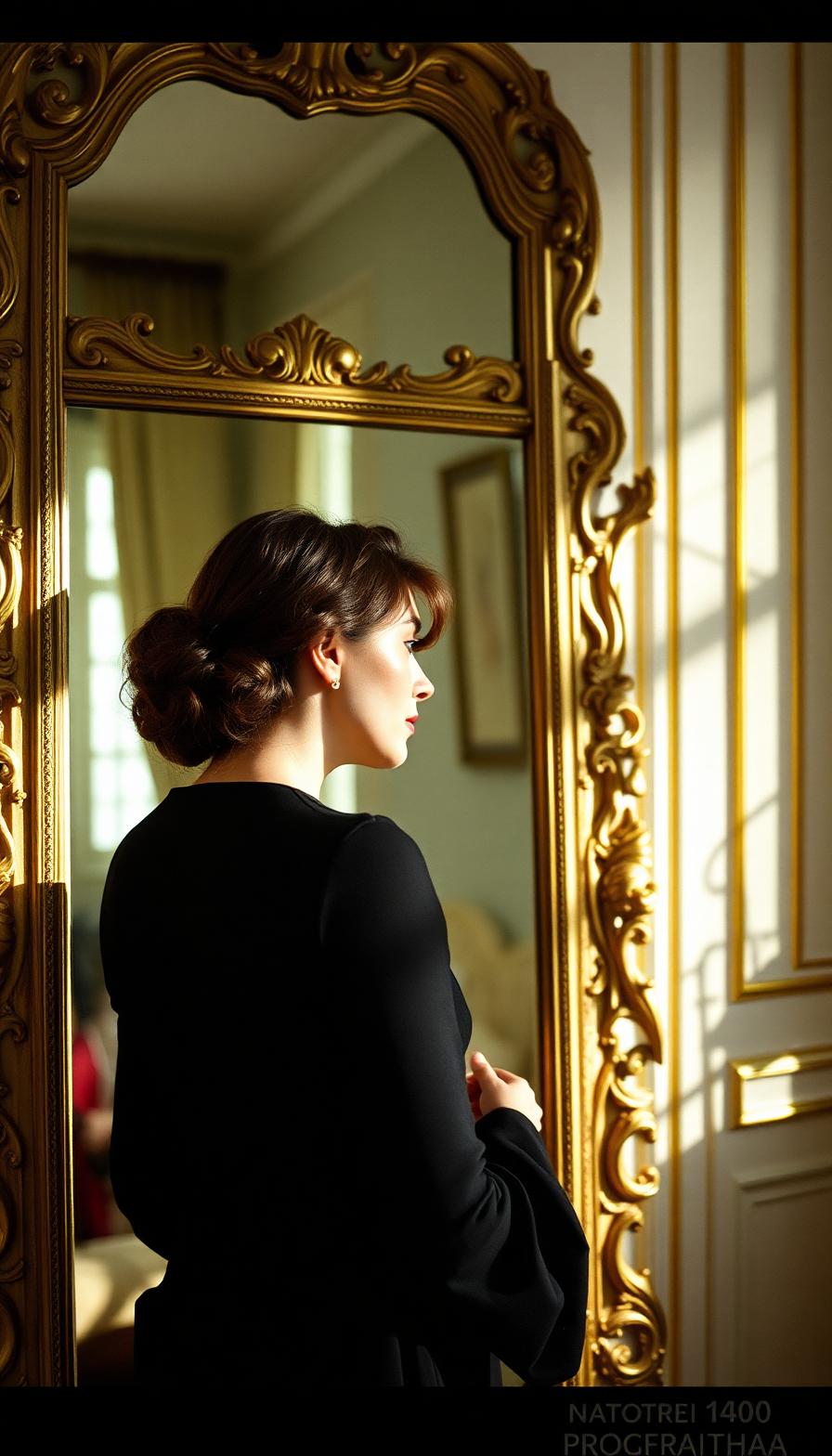 Editorial photograph evoking how Miroirs Noirs feels when worn