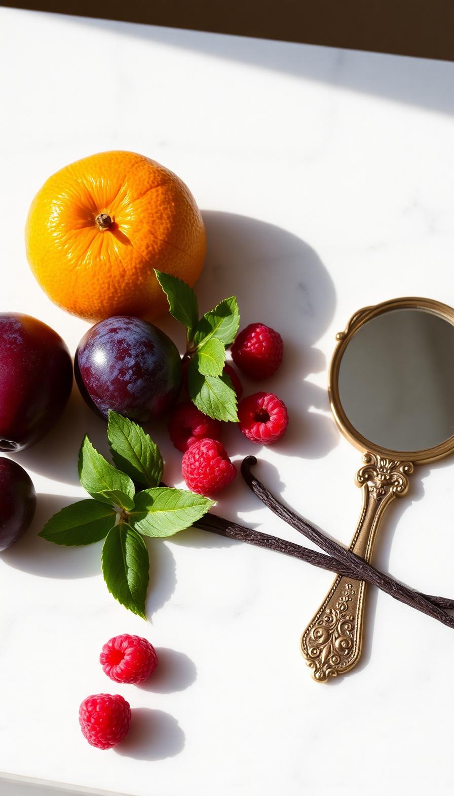 The raw materials behind Miroirs Noirs