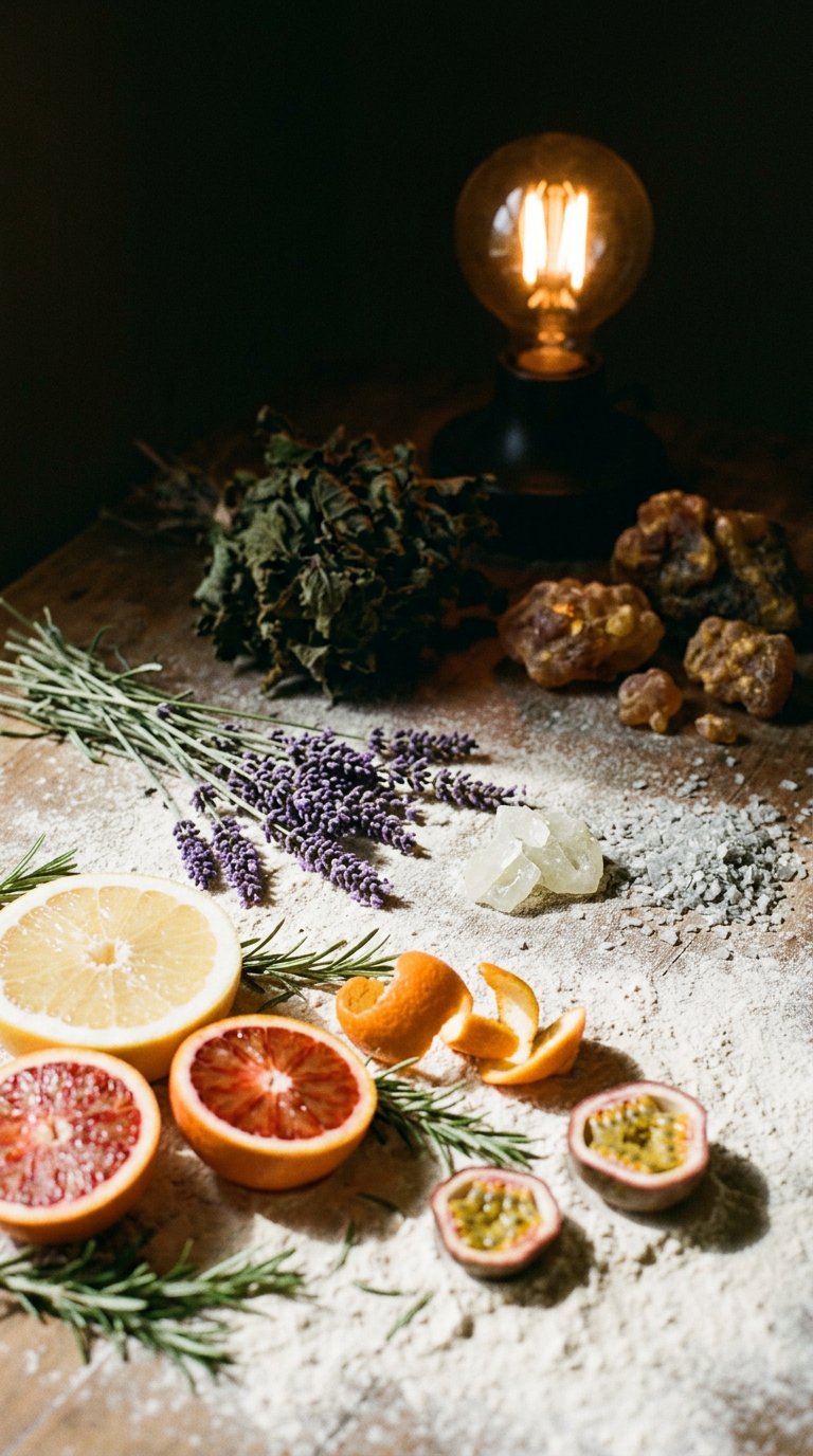 sea salt, grapefruit peel and wet pebbles