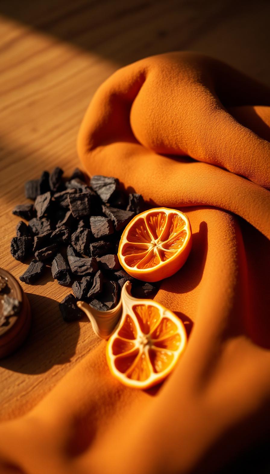 The heart and base notes of Black Mandarin