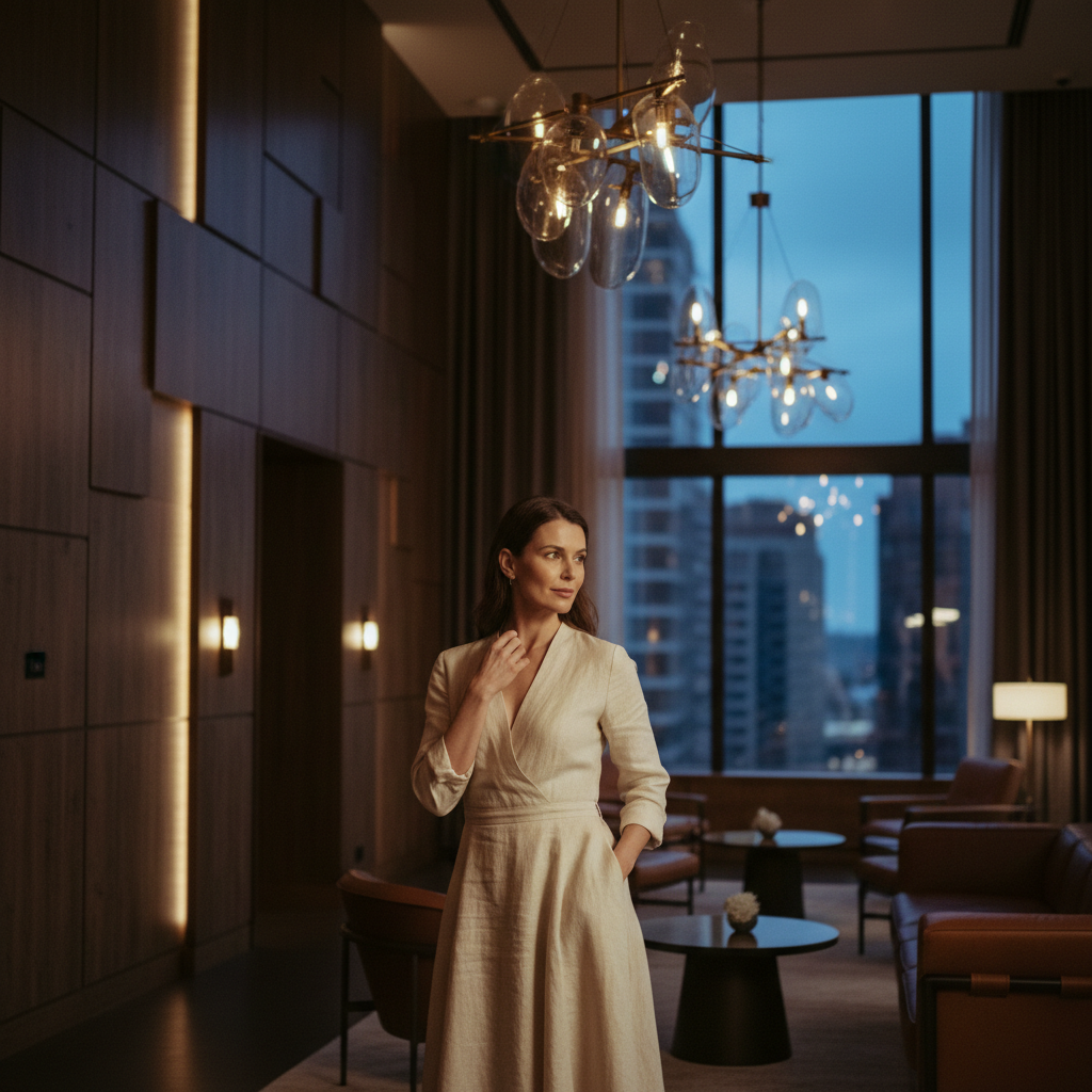Editorial photograph evoking how Oriental Oud feels when worn