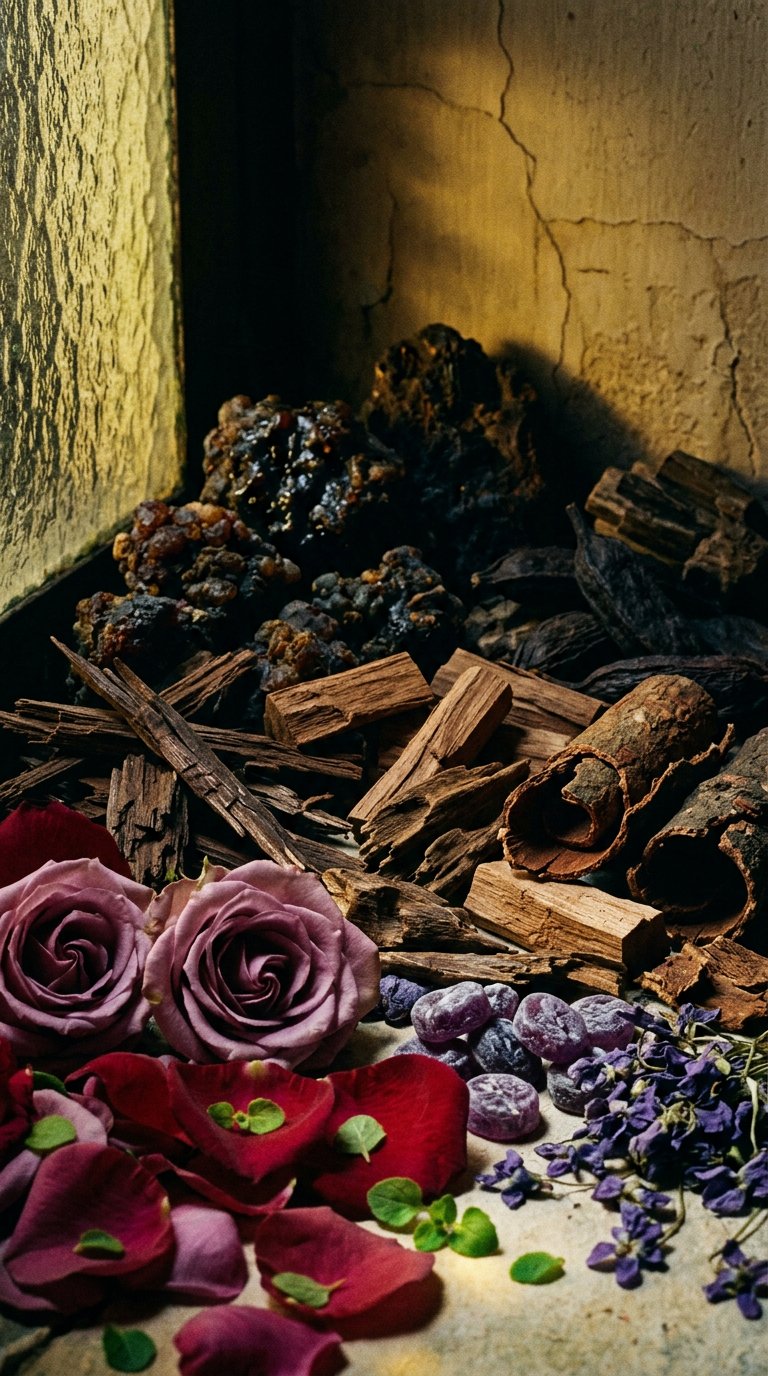 white musk, cotton and pale amber on warm stone