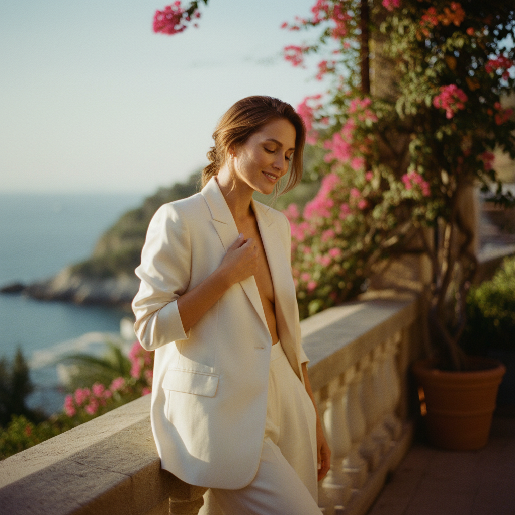 Editorial photograph evoking how Velvet Morganite feels when worn
